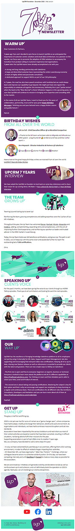 UpCRM Newsletter